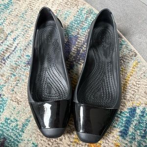 Crocs Black Ballet Flats